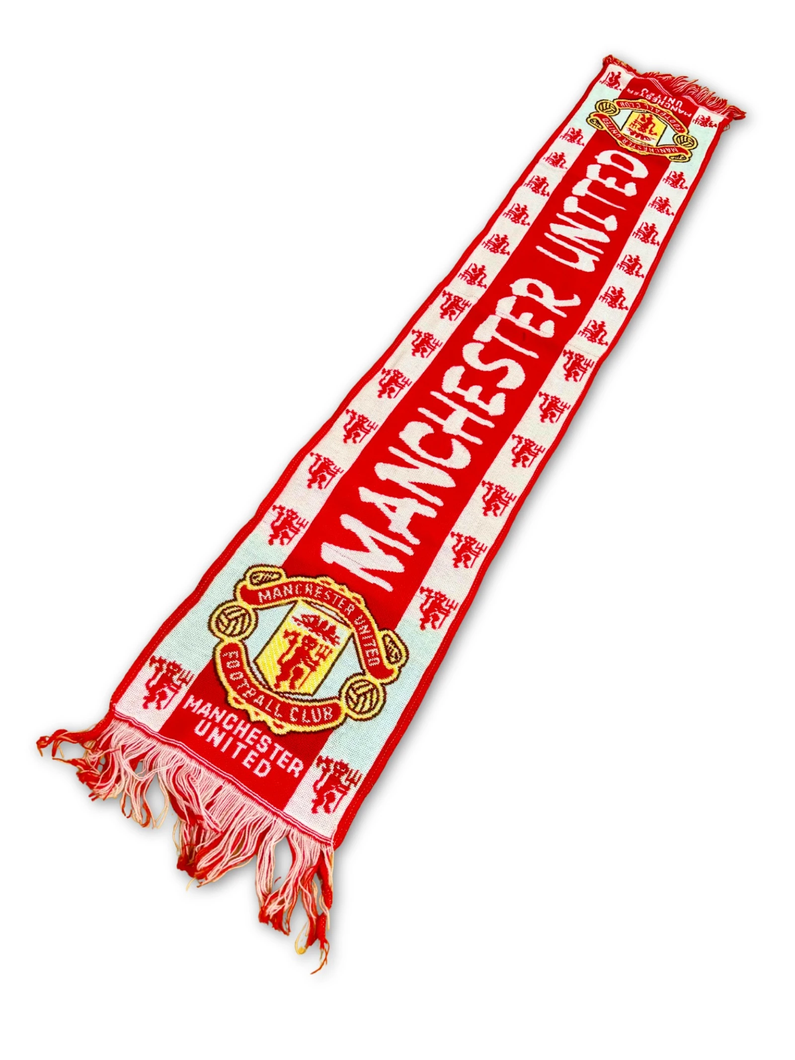 Manchester United Football Scarf Vintage